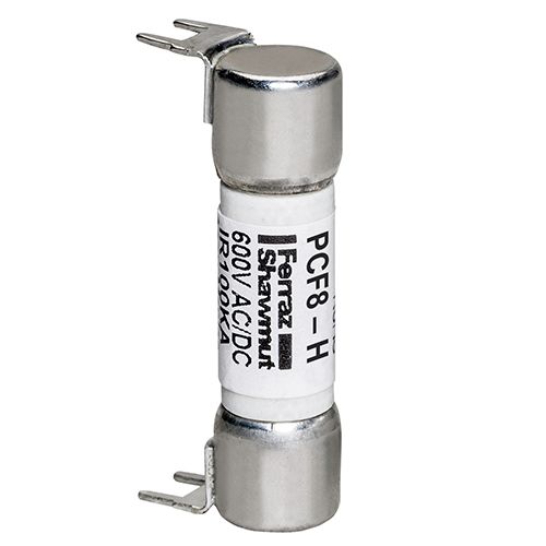 PCF8-H - PC Mount Fuse 600V 8A Fast-Acting Double Hole Mount PCF - Midget Series
